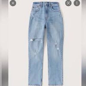 A&F the 90s straight ultra high rise- curve love
